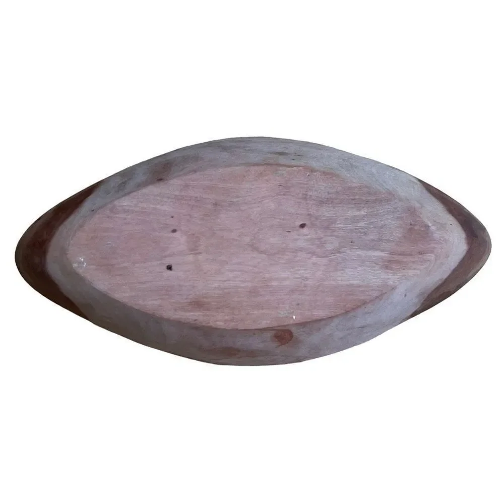 Animal print wooden bowl hand carved decorative